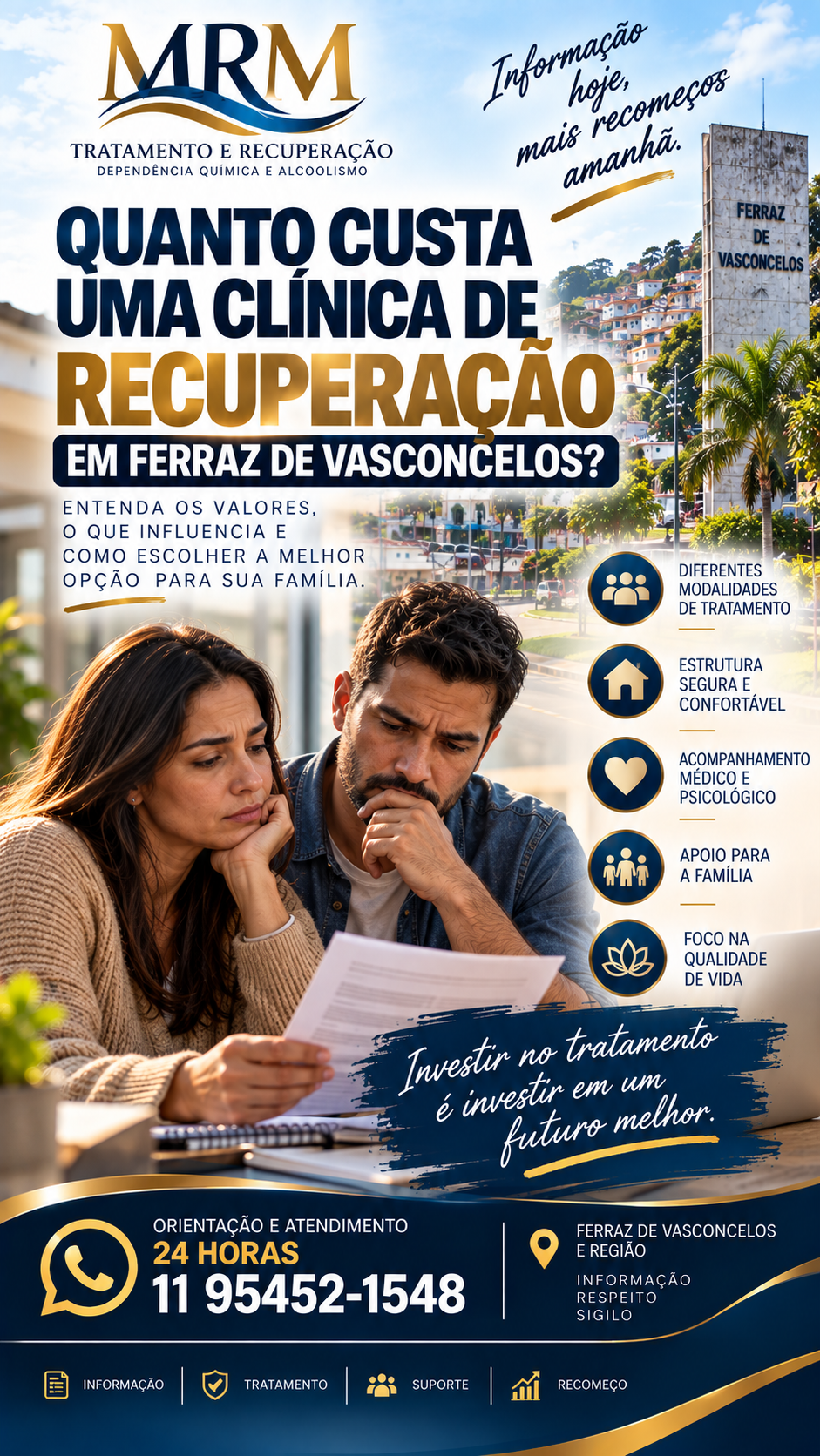 Quanto Custa uma Clínica de Recuperação em Ferraz de Vasconcelos?
