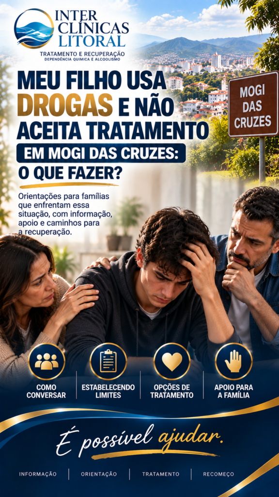 dependente químico não aceita tratamento Mogi das Cruzes