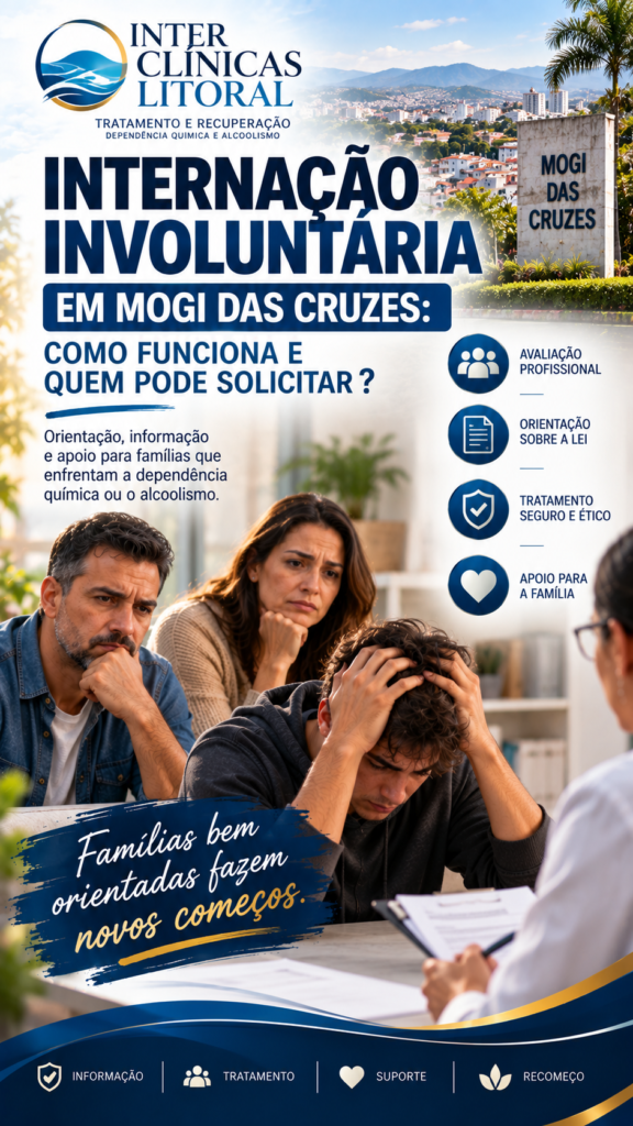 internação involuntária dependente químico Mogi das Cruzes