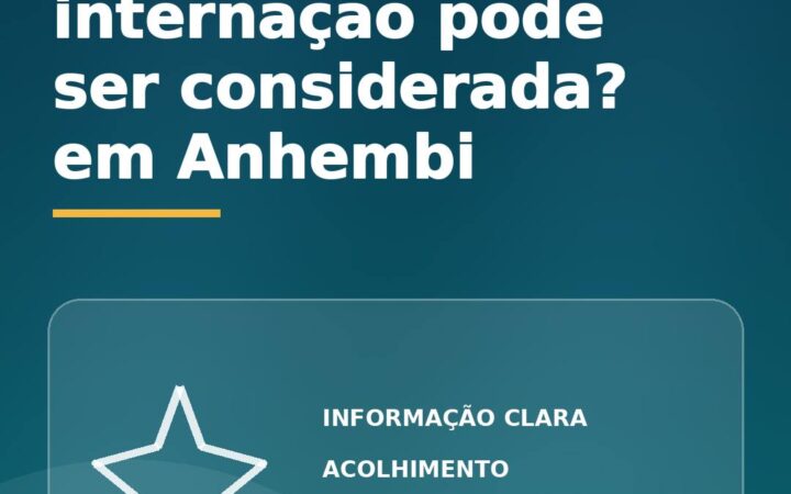 Quando a internação pode ser considerada em Anhembi?