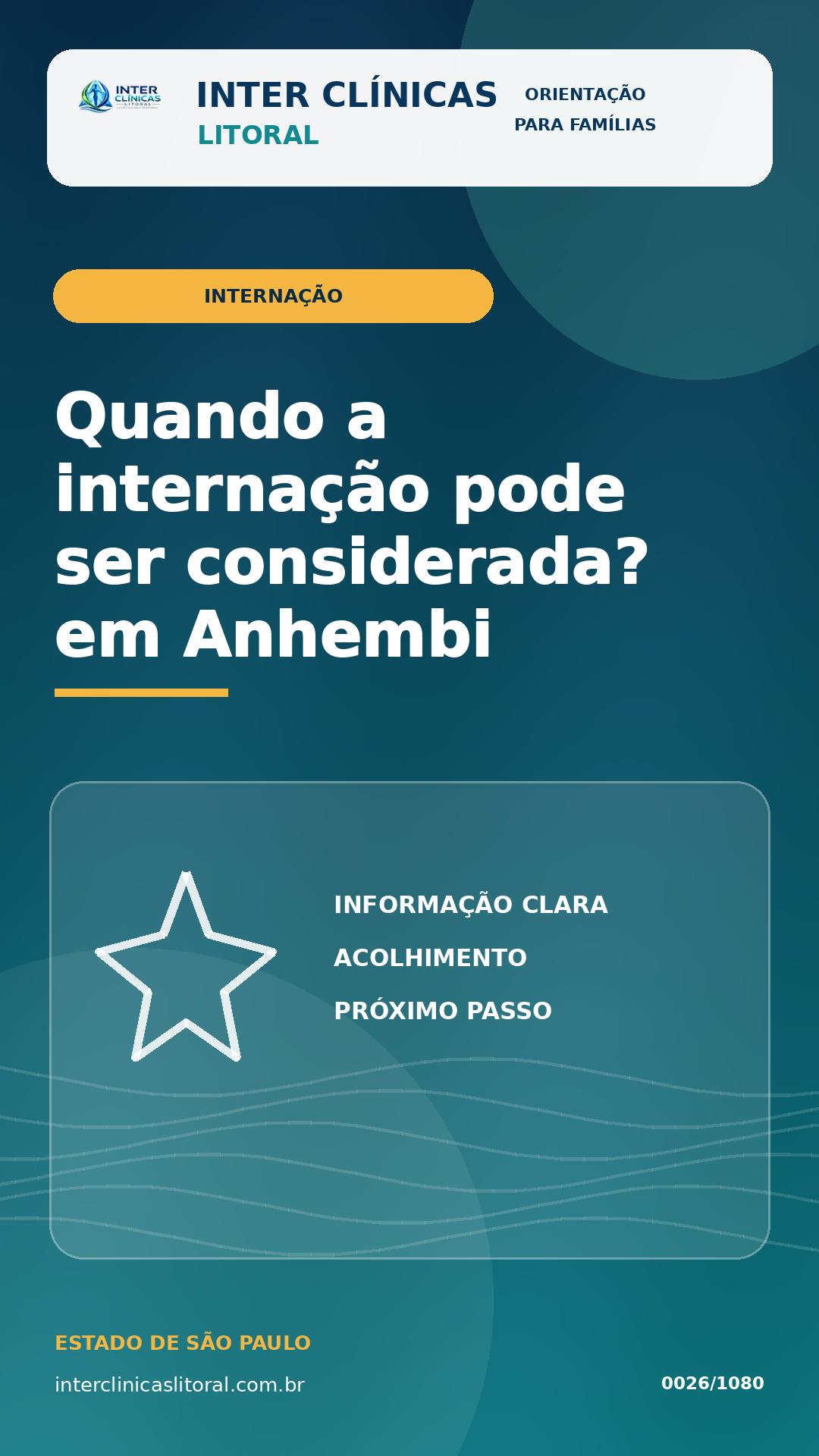 Quando a internação pode ser considerada em Anhembi?