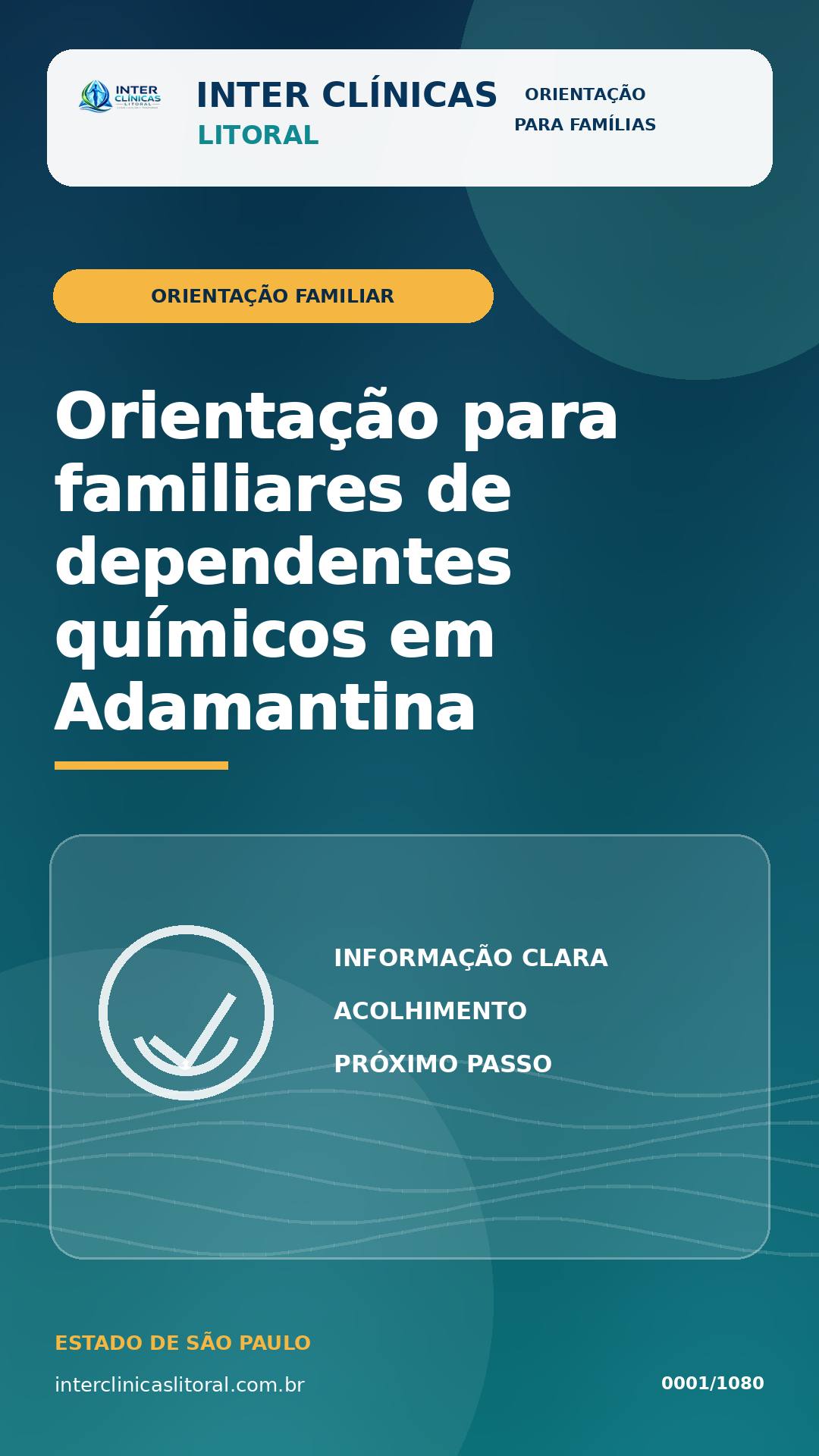 Orientação para familiares de dependentes químicos em Adamantina