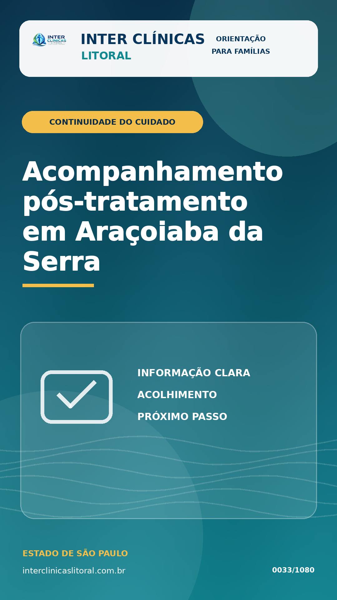 Acompanhamento pós-tratamento em Araçoiaba da Serra: como reduzir riscos de recaída