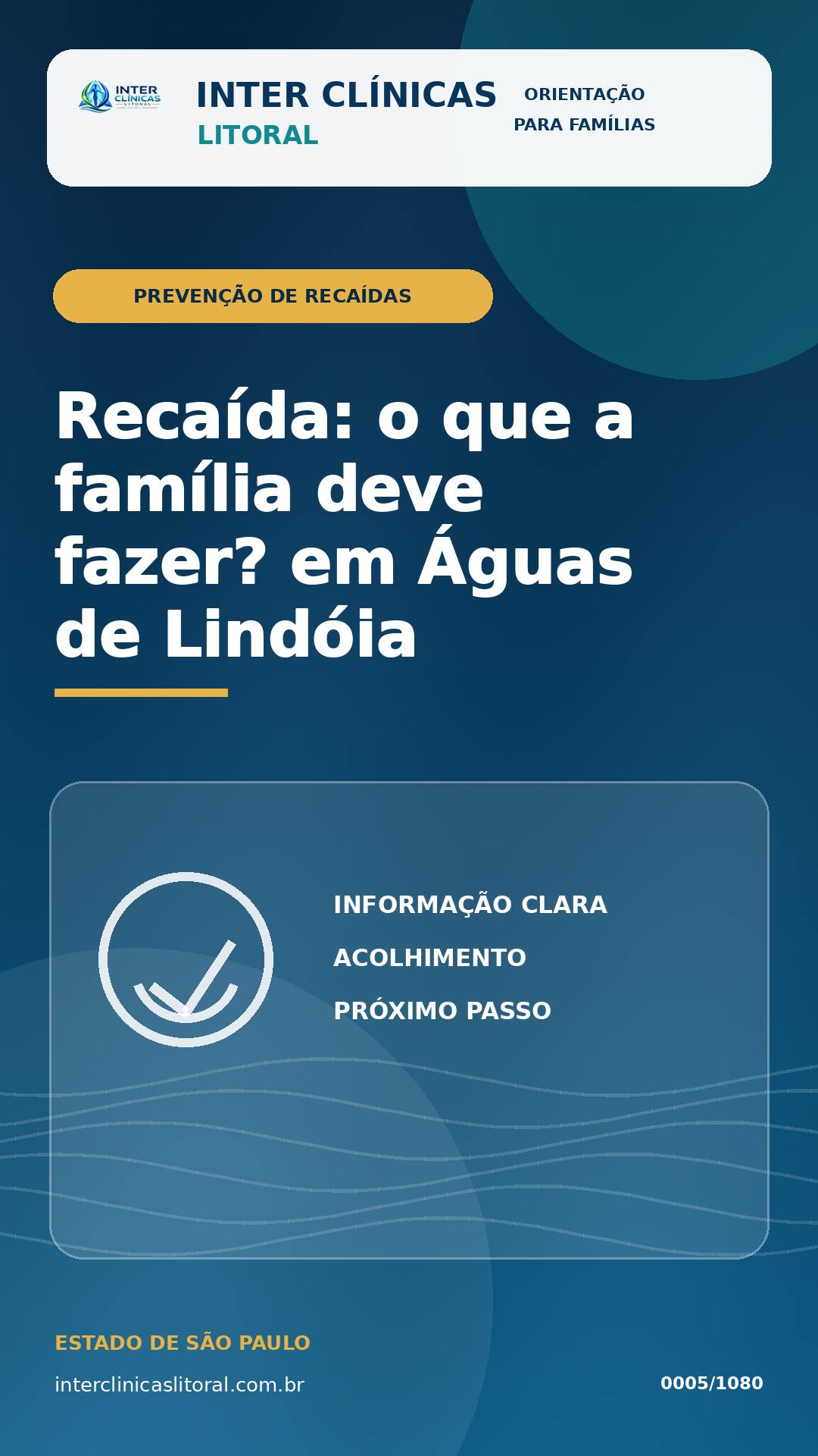 Recaída em Águas de Lindóia: o que a família deve fazer nas primeiras horas?