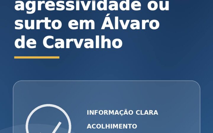 Crise, agressividade ou surto em Álvaro de Carvalho: quando buscar emergência?