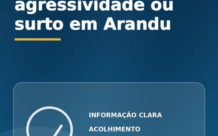 Crise, agressividade ou surto em Arandu: quando buscar emergência?