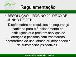 As comunidades terapêuticas regulamentadas por RDCs são essenciais para o tratamento de dependentes químicos, oferecendo um ambiente seguro e estruturado que promove a recuperação e a reintegração social.