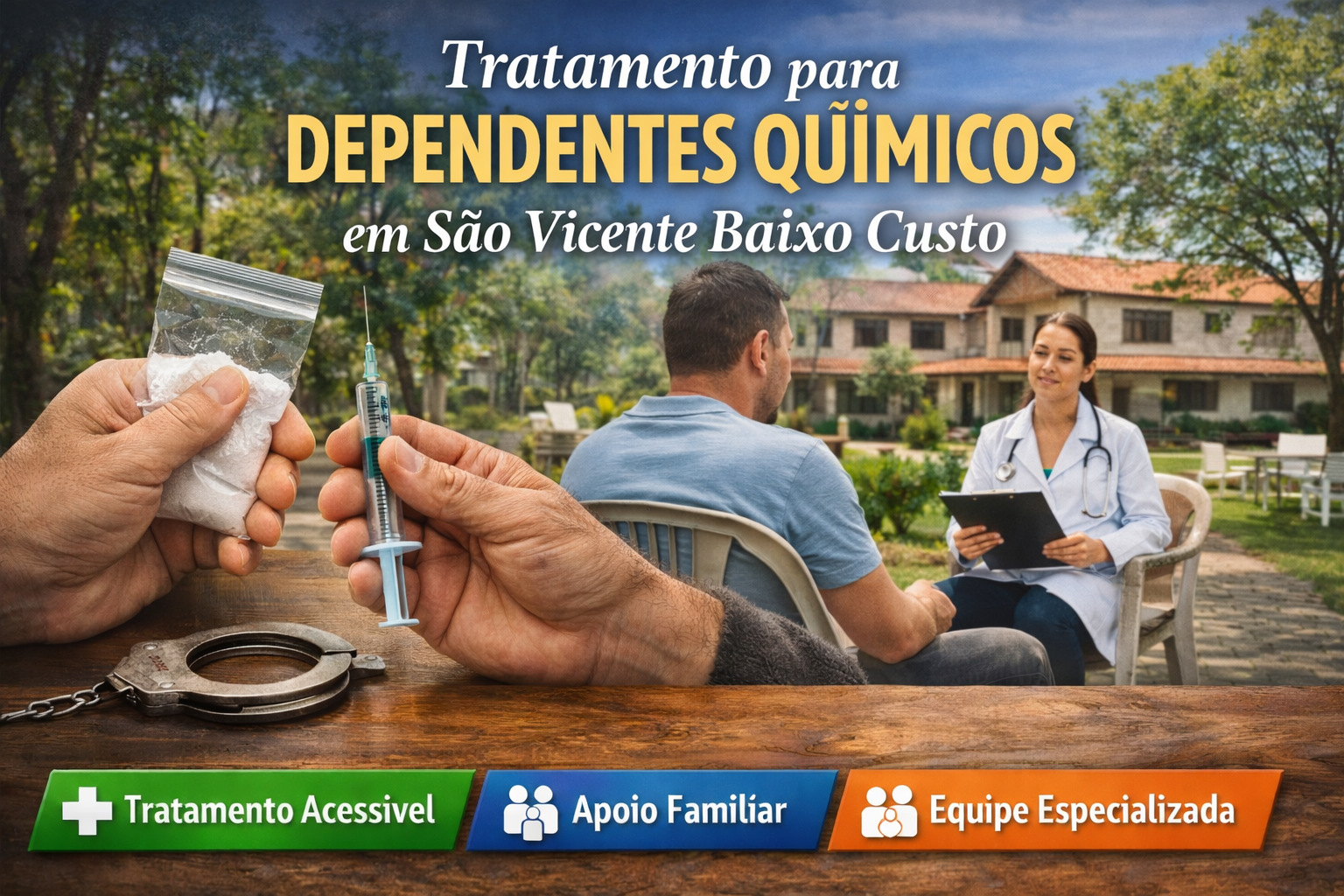 Tratamento Feminino de Drogas em São Vicente