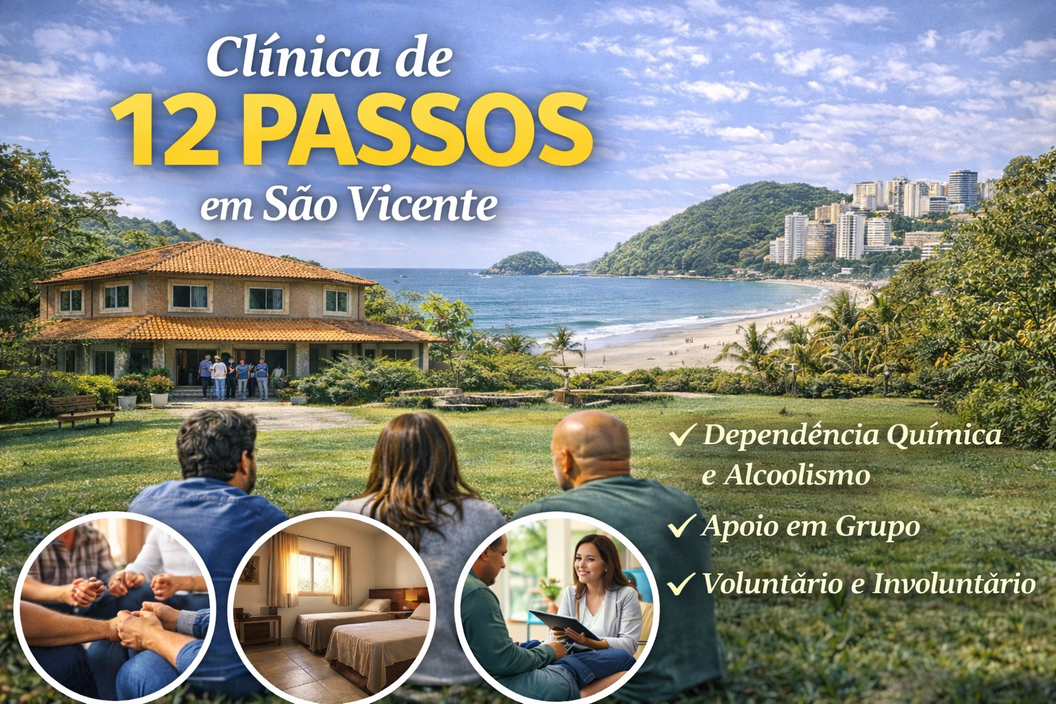 Clínica de reabilitação 12 Passos em São Vicente