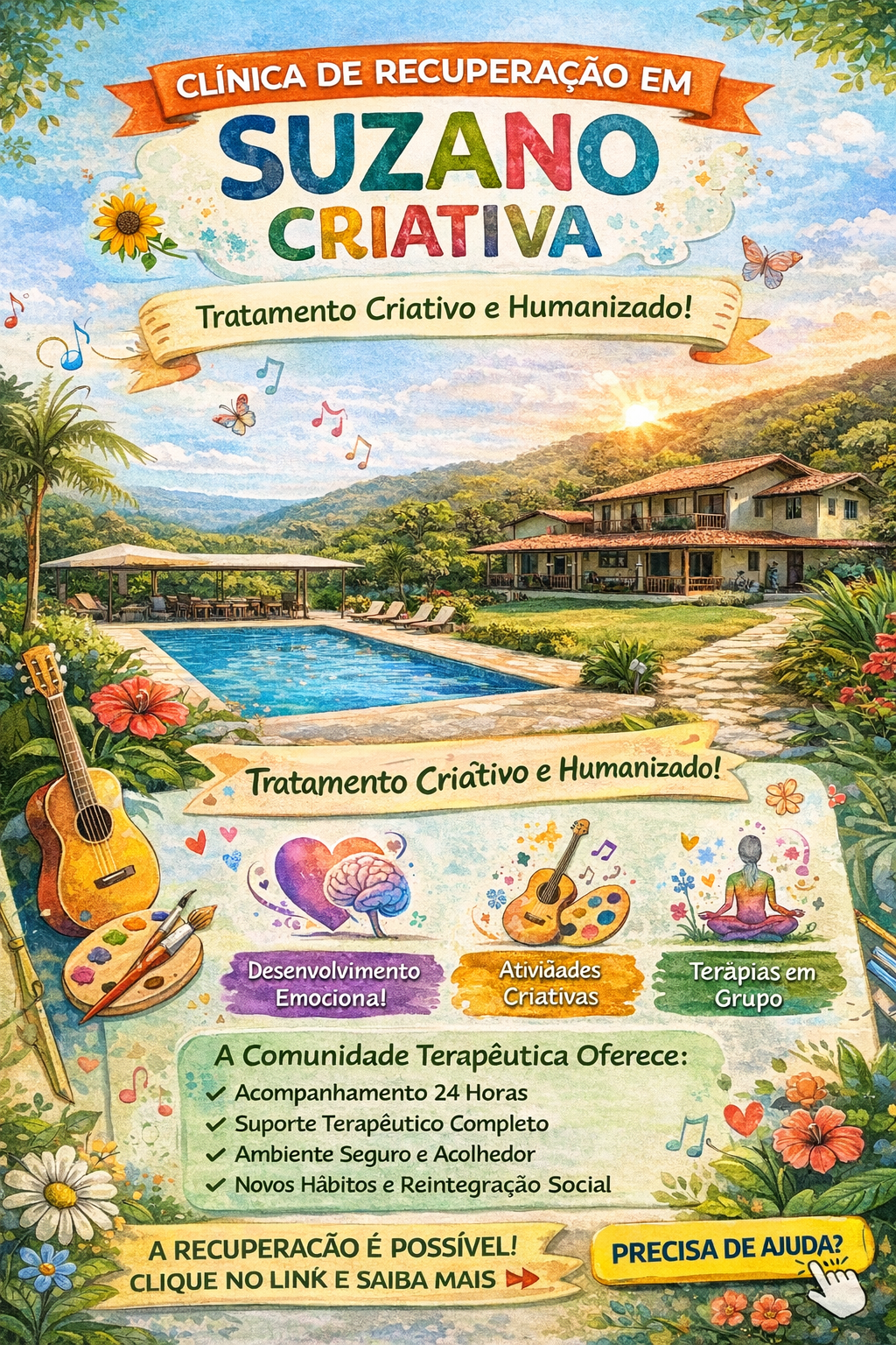 Clínica de Recuperação em Suzano Criativa: Tratamento Humanizado para Dependência Química